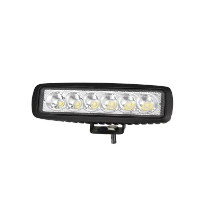 Low Cost Black 18W 6 Inch Slim Emark 12V/24V Epistar LED Work Light for off Road 4X4