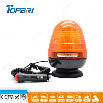 Amber Strobe Emergency Beacon LED Warning Light for Construction Trucks